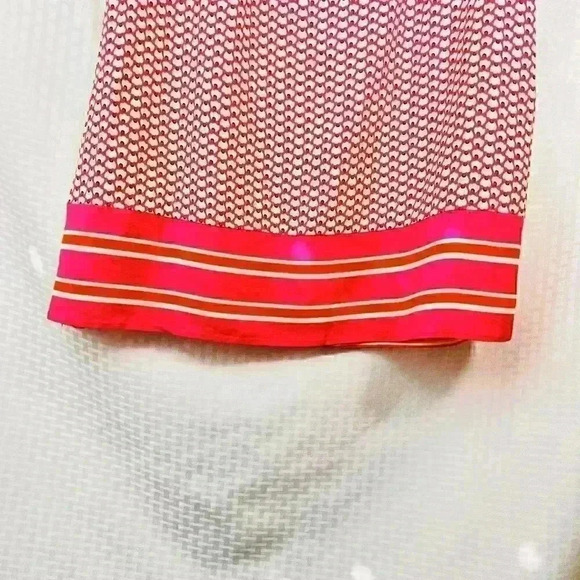 Boden Size 8 Pink and White Flutter Sleeve Dress - Picture 3 of 13